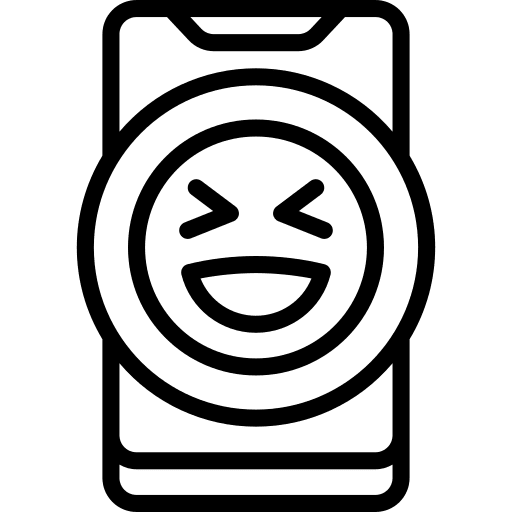 Laughing laughing social media reaction icon