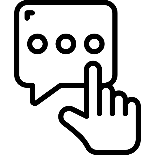 Message bubble message communication icon
