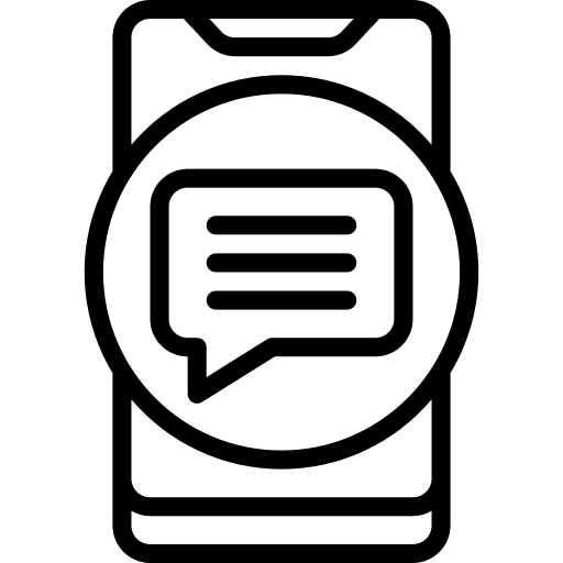 Mobile communications communication chat icon