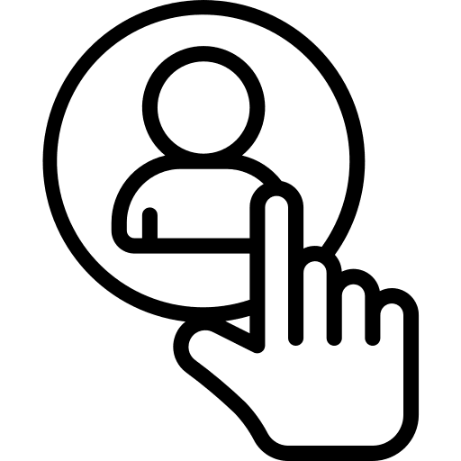 Profile click profile person icon