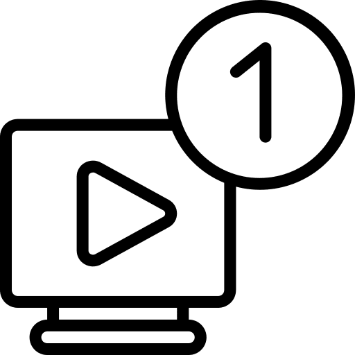 Screen event ui television icon