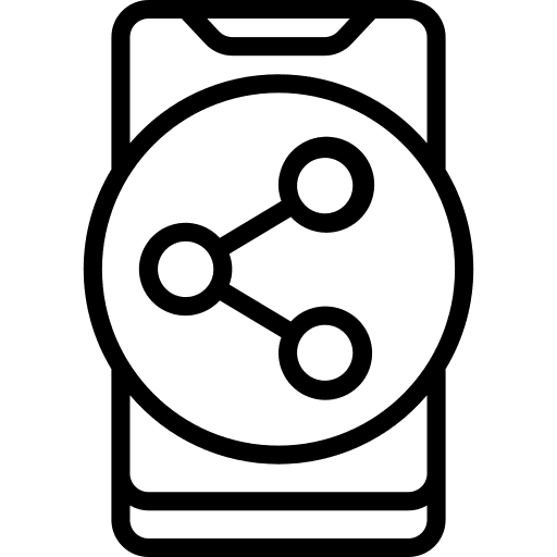 Share social mobile notify icon