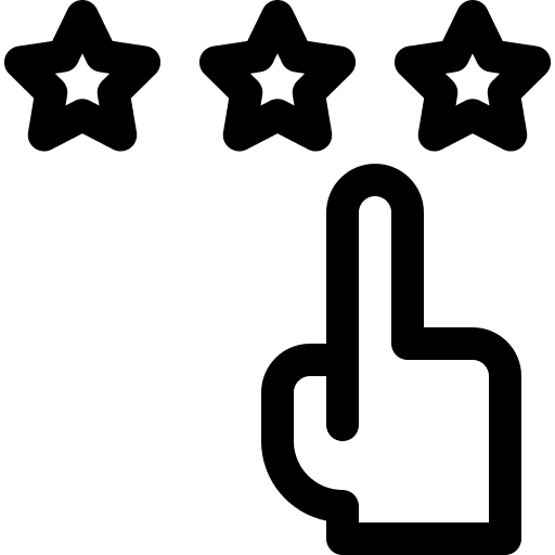 Rating marketing feedback star icon Rating marketing feedback star icon