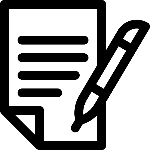 Review review file writer icon Review review file writer icon