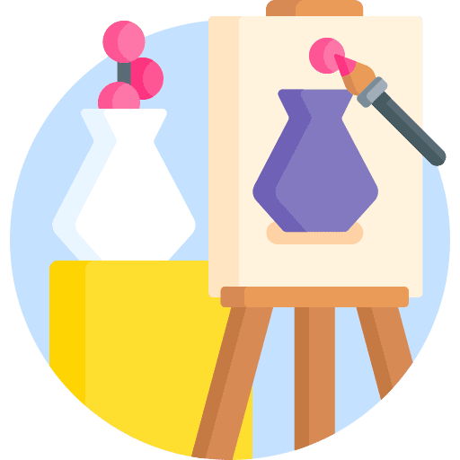 Art art and design easel art icon
