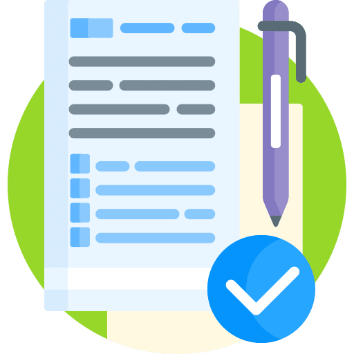 Assignment pen assignment approved icon
