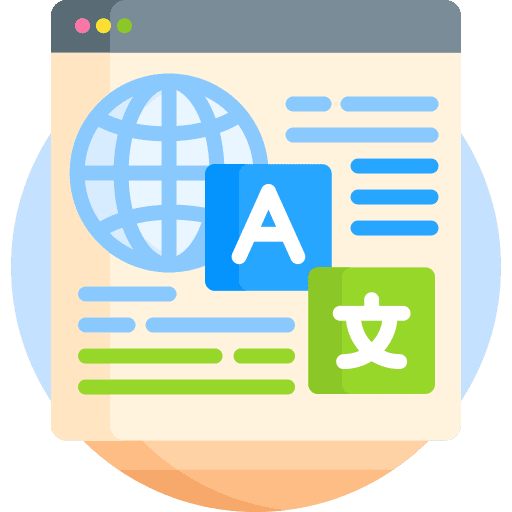 Languages internet browser education icon