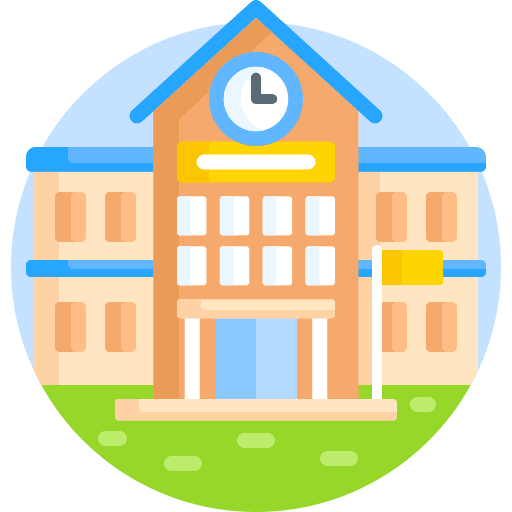 School academic building high school icon