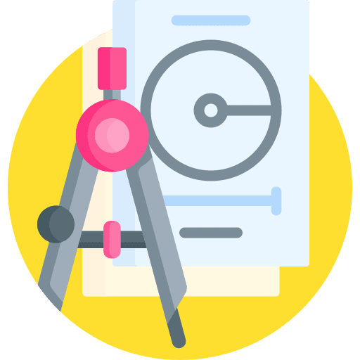Compass divider drawing compass stationery icon