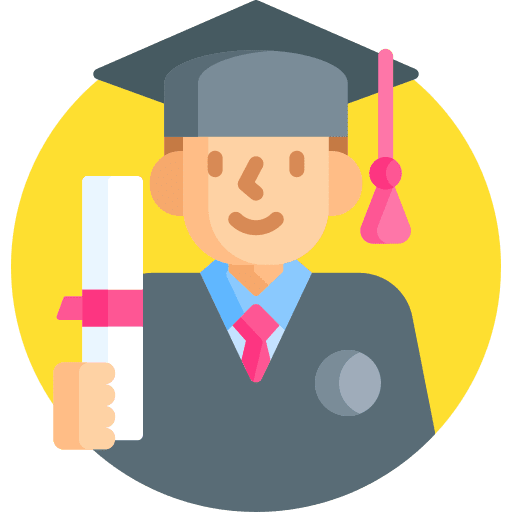 Graduate user university people icon