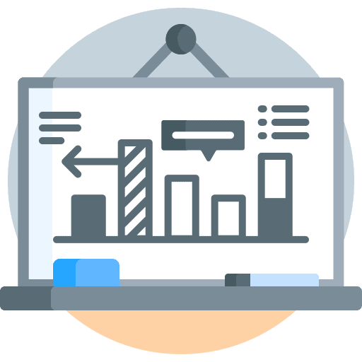 Statistics statistics graph business and finance icon