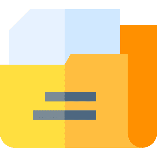 Folder paper document archive icon