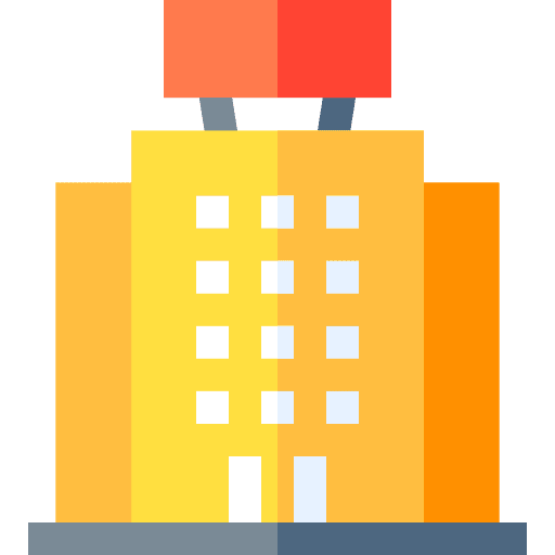 Office company architecture and city office icon