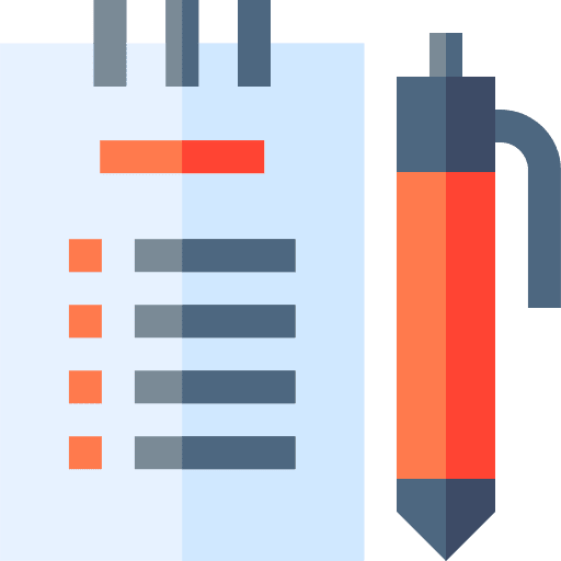 Test notepad exam pencil icon