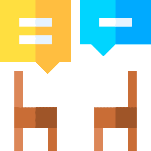 Interview speech bubble talk interview icon Interview speech bubble talk interview icon
