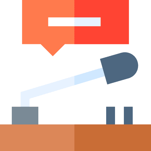 Microphone public speaking speech bubble presentation icon Microphone public speaking speech bubble presentation icon