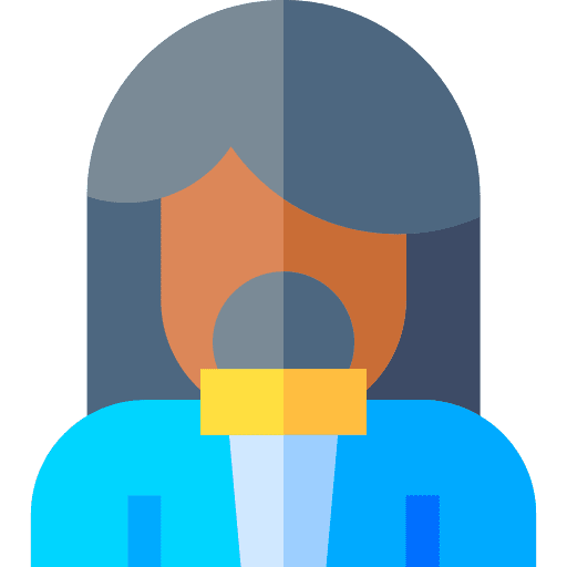Woman woman avatar journalist icon Woman woman avatar journalist icon