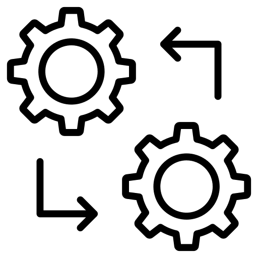 Setting business and finance cogwheel gear icon