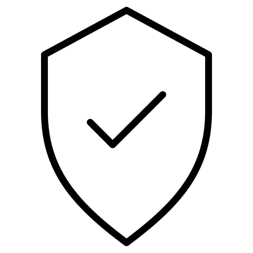 Shield verified secure security icon