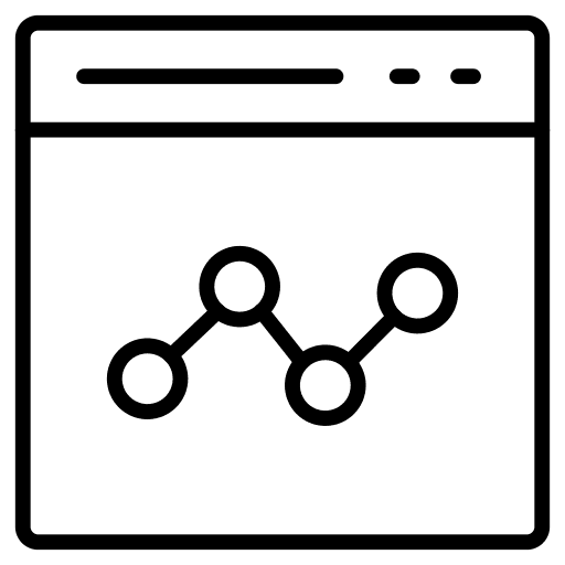 Web browser ui statistics analytics icon