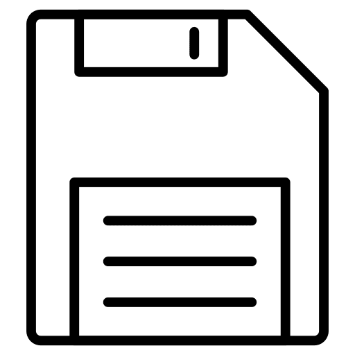 Floppy disk ui technology flash disk icon