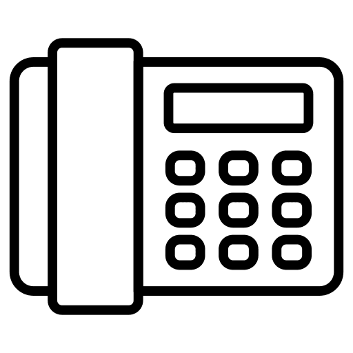 Landline technology communications telephone icon