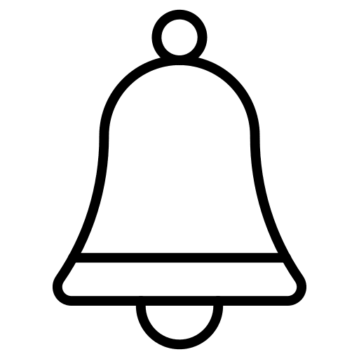 Bell ring alert alarm icon
