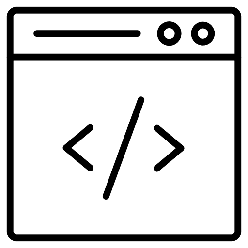 Coding seo and web web browser icon