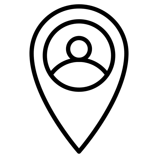 Pin point avatar placeholder map pointer icon