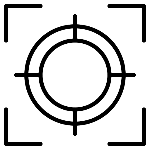 Target aim shoot focus icon