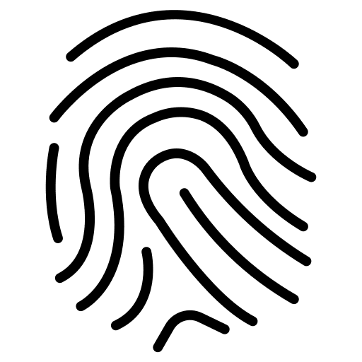 Fingerprint finger ui identification icon