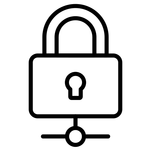 Secured connection safe marketing connection icon