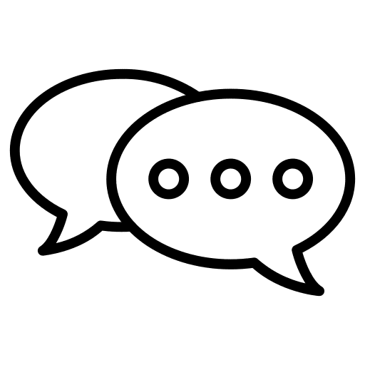 Chat conversation marketing message icon