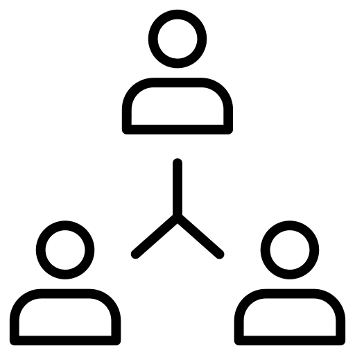 Connection social network marketing link icon
