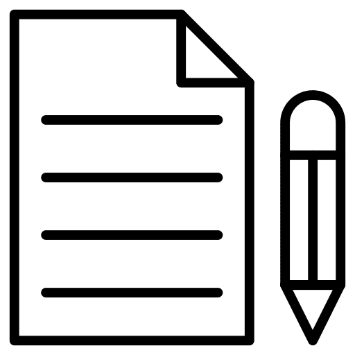 Document paper sheet document contract icon