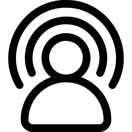 Brand awareness brand head ui icon