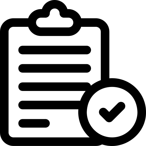 Compliant files and folders compliance specification icon