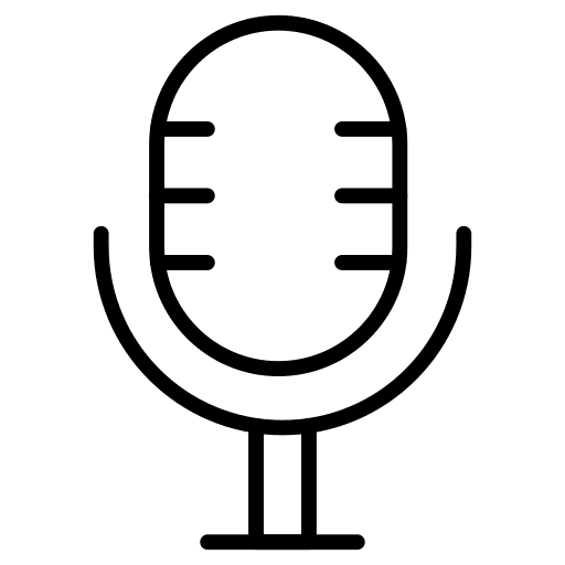 Mic marketing radio voice icon