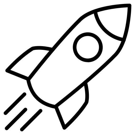 Rocket spacecraft space shuttle rocket icon