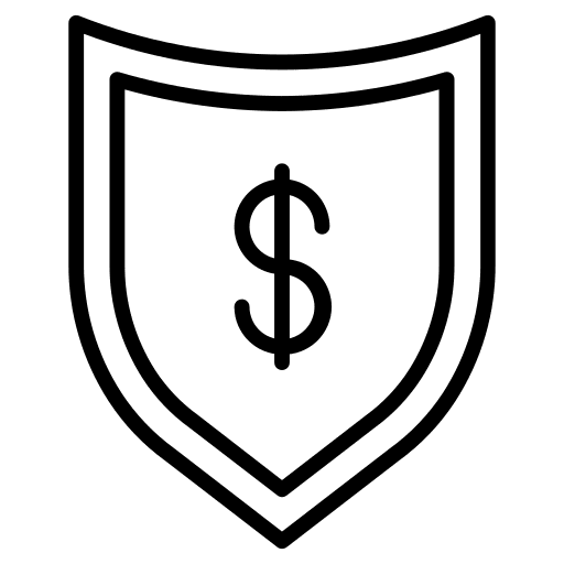 Shield shield security dollar icon