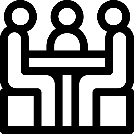 Third party group business and finance table icon Third party group business and finance table icon