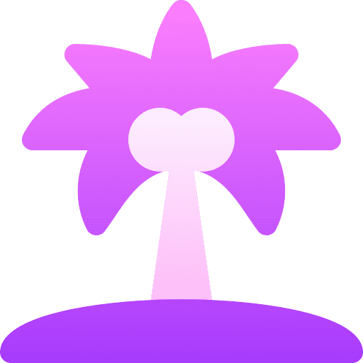 Palm tree beach palm tree sea icon
