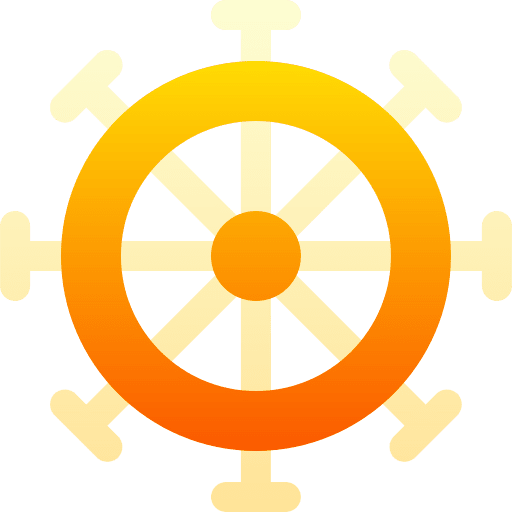 Ship wheel steering wheel sailing ship icon