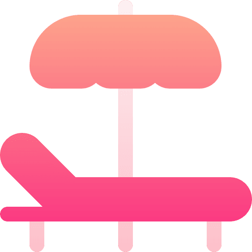 Sunbed holidays summer sun umbrella icon Sunbed holidays summer sun umbrella icon