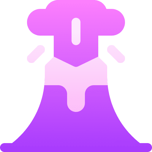 Volcano lava burn nature icon Volcano lava burn nature icon