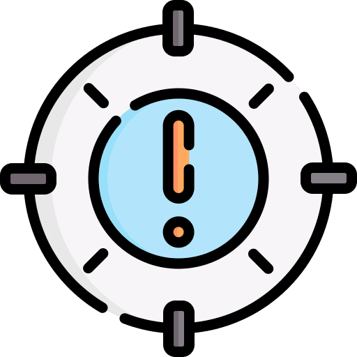 Alert delay time and date clock icon