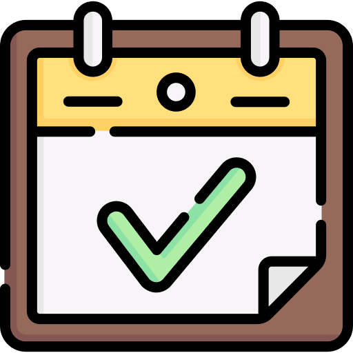 Calendar planning today check icon