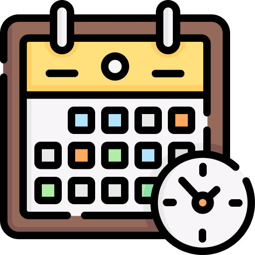Calendar schedule event time and date icon