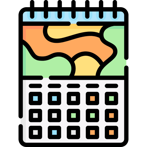 Calendar wall calendar time and date schedule icon