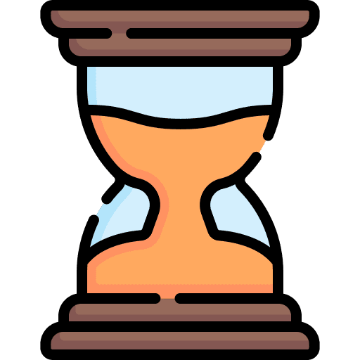 Hourglass time and date wait time passing icon Hourglass time and date wait time passing icon